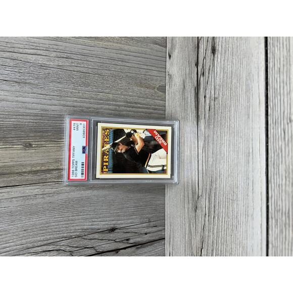 1988 Topps Tiffany Sid Bream Pittsburgh Pirates Baseball Card PSA Mint 9